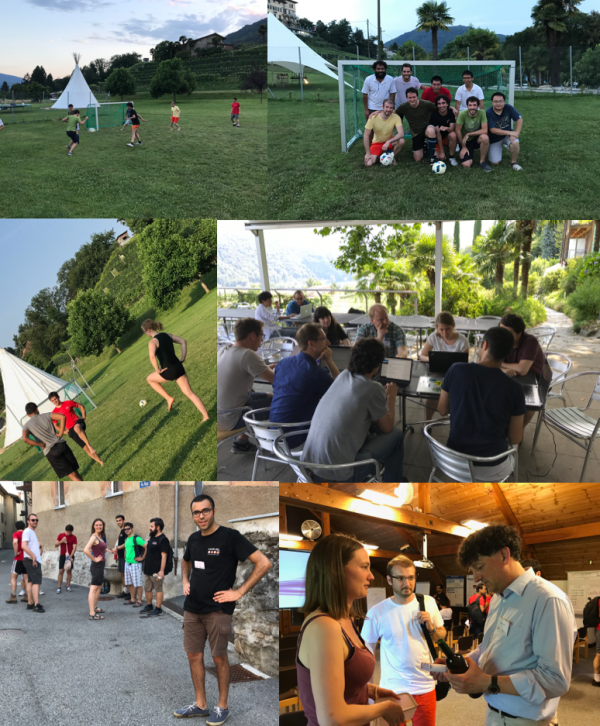 photos of cocial activities that enhanced the working atmosphere during the 2017 MARVEL Junior Retreat.