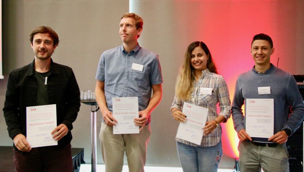 The 4 winners of the best poster award